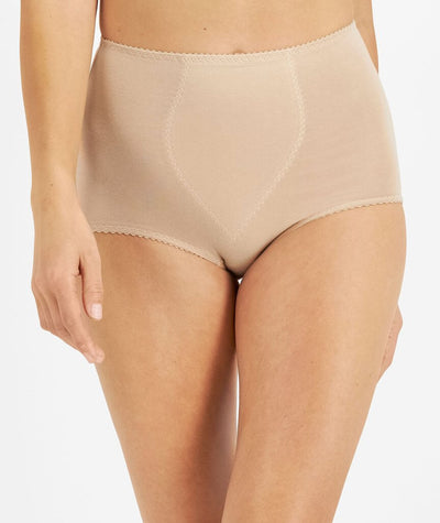 Playtex Cotton Rich Shaping Full Brief - Nude