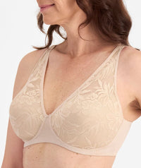 Playtex Ultralight Lace Wire-free Bra - Nude