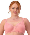 Triumph Lacy Minimizer 2 Pack Bra - Toasted Almond\Cherry Rose Bras