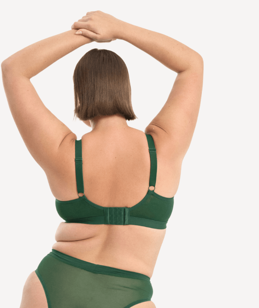Nala Mesh Comfort Wirefree Bralette - Poison Ivy