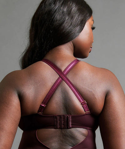 Scantilly Swerve Wire-free Bodysuit - Mulberry Purple
