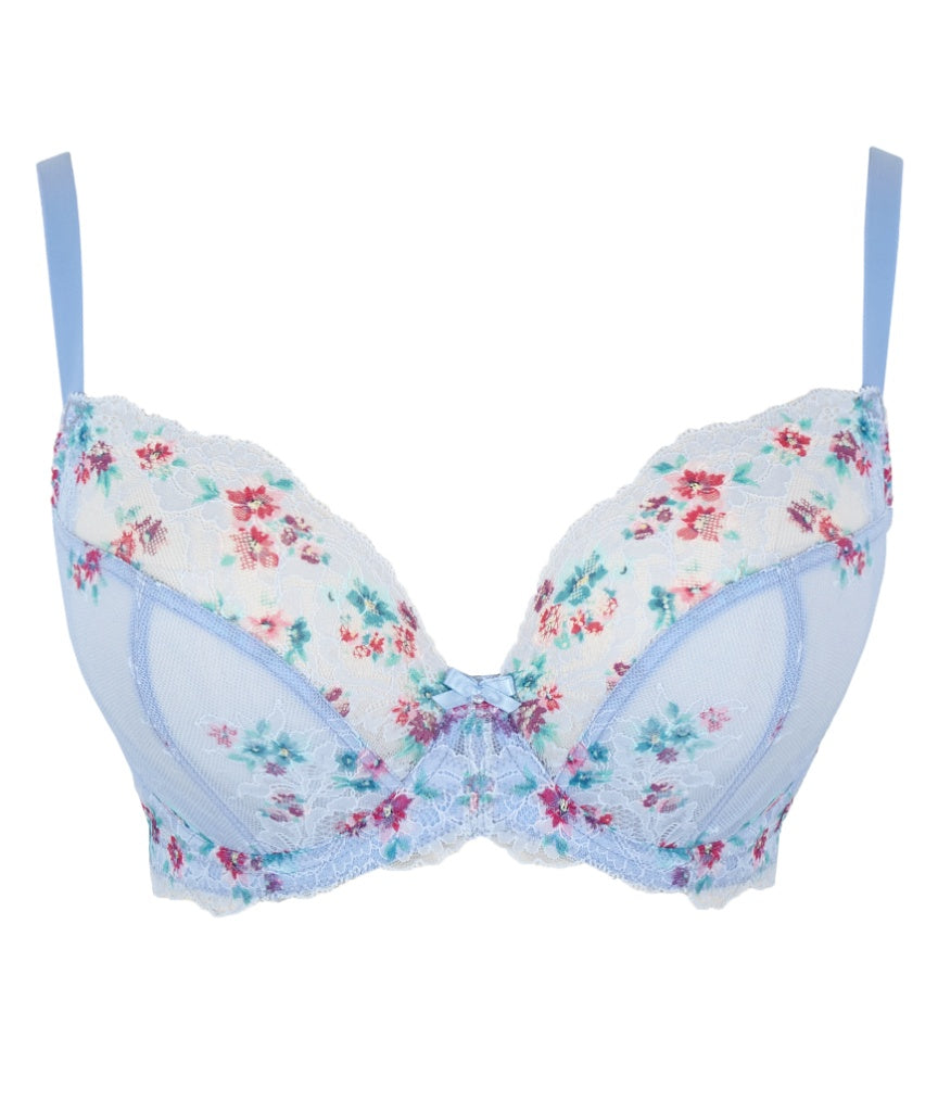 Panache Ana Underwired Plunge Bra - Cornflower