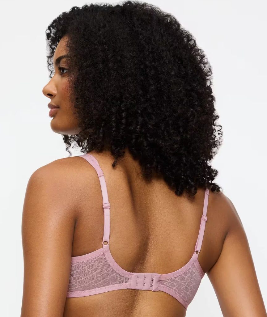 Triumph Signature Sheer Underwired Minimiser Bra - Blossom Kiss