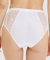 Sans Complexe Suzan Lace & Microfiber High Waist Brief - Ivory