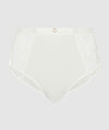 Sans Complexe Suzan Lace & Microfiber High Waist Brief - Ivory