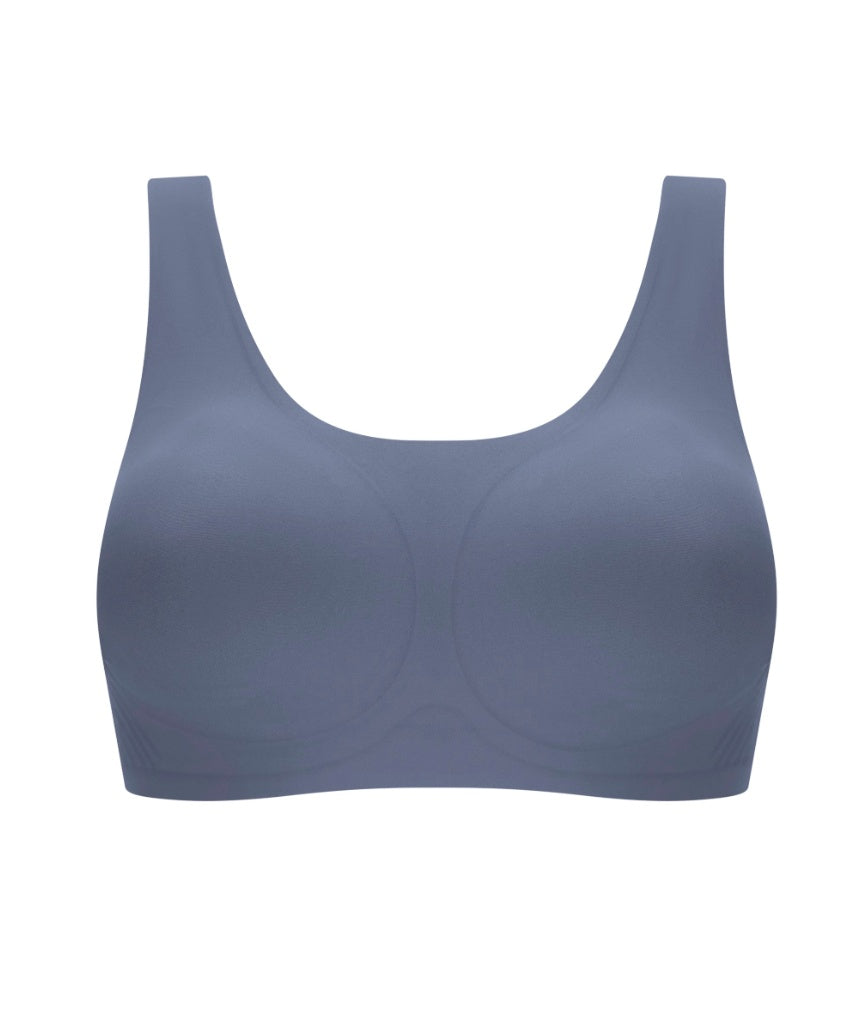 Amoena Linda Wire-Free Bra - Indigo Blue