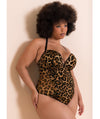 Scantilly Icon Plunge Strapless Multiway Padded Bodysuit - Leopard Print (Test) Bodysuits & Basques