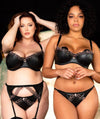Scantilly Key to My Heart Bare Faced Brief - Black Knickers