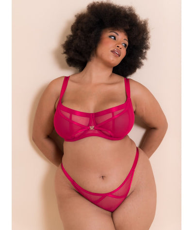 Scantilly Loved Up Brazilian Brief- Crimson
