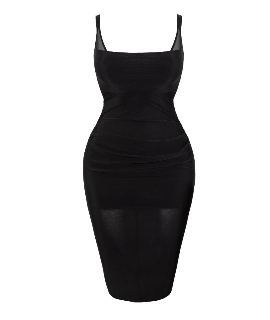 Scantilly Mirage Wired Plunge Slip Dress - Black - Curvy Bras Scantilly Mirage Wired Plunge Slip Dress - Black - Curvy Bras