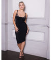 Scantilly Mirage Wired Plunge Slip Dress - Black