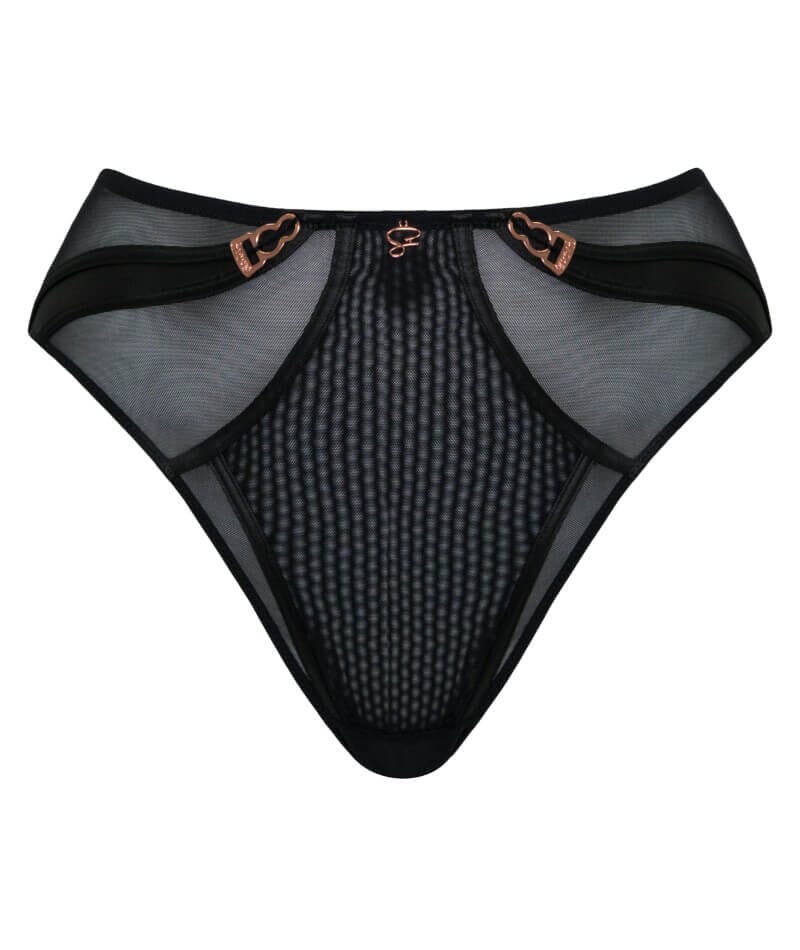 Scantilly Suspense High Waist Brief - Black Knickers