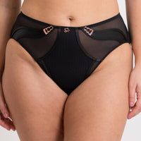 Scantilly Suspense High Waist Brief - Black