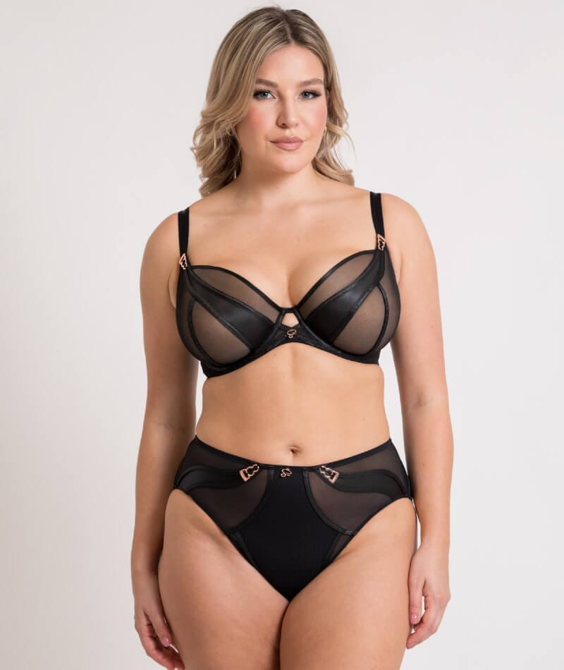 Scantilly Suspense High Waist Brief - Black Knickers