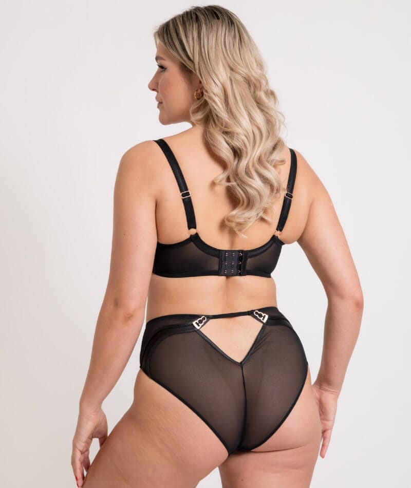 Scantilly Suspense High Waist Brief - Black Knickers