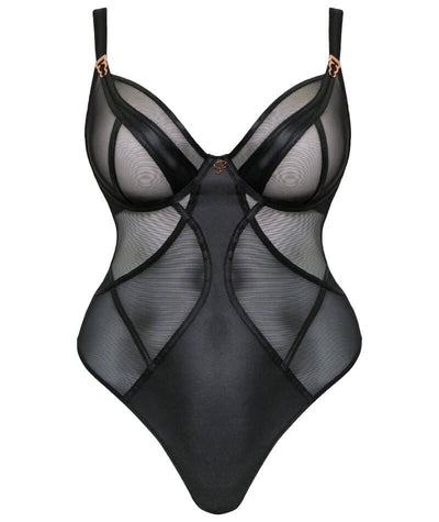 Scantilly Suspense Plunge Bodysuit - Black Bodysuits & Basques