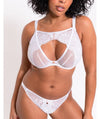 Scantilly Unveiled Deep Plunge Bra - White Bras