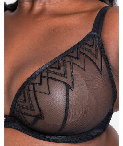 Scantilly Voltage Deep Plunge Bra - Black Bras