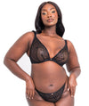 Scantilly Voltage Deep Plunge Bra - Black Bras