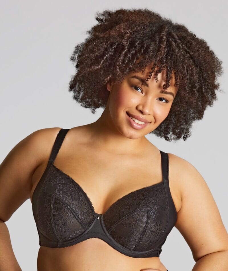 Sculptresse Roxie Plunge Underwired Bra - Black Bras 