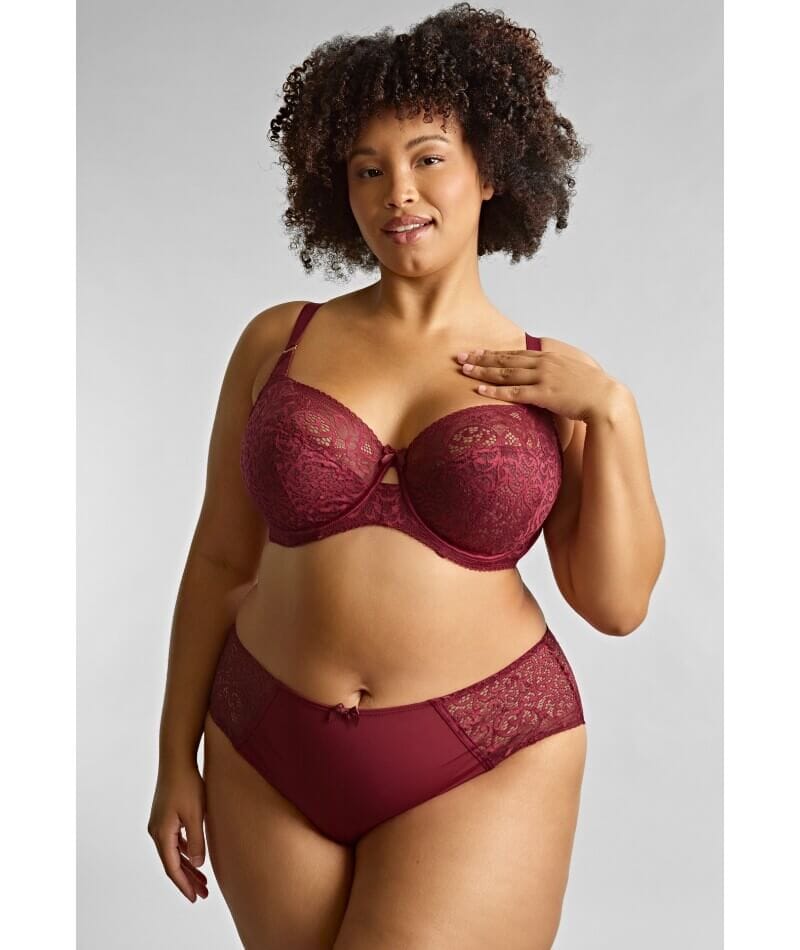 Sculptresse Estel Full Cup Underwired Bra - Cherry Red Bras 