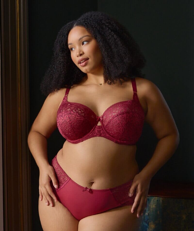 Sculptresse Estel Full Cup Underwired Bra - Cherry Red Bras 