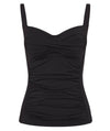 Sea Level Eco Essentials Twist Front Singlet Top - Black Swim