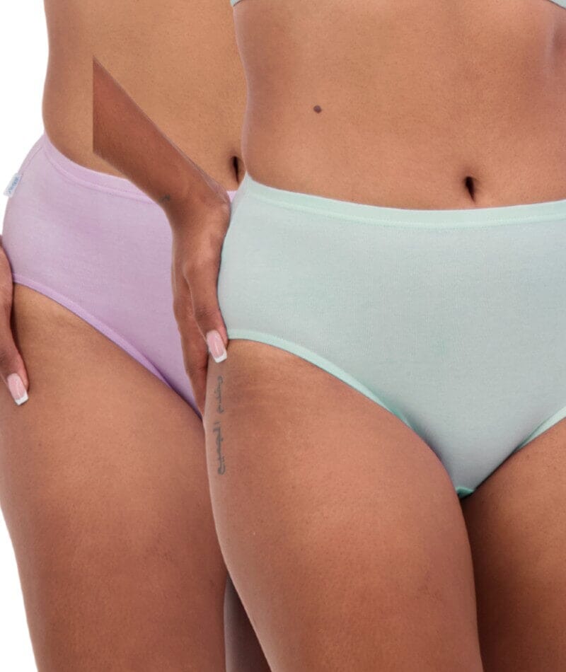 Sloggi Hikini 2 Pack Brief - Crocus/Opale Knickers 