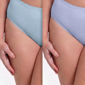 Sloggi Hikini 2 Pack Brief - Pure Blue/Lilac