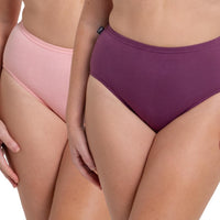 Sloggi Hikini 2 Pack Brief - Strawberry Cream/Flower Purple