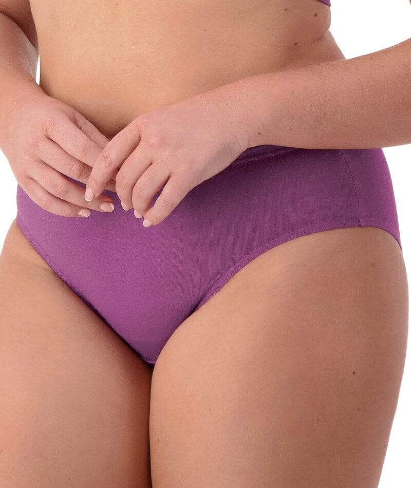 Sloggi Hikini 2 Pack Brief - Violet - Dark Combination Knickers