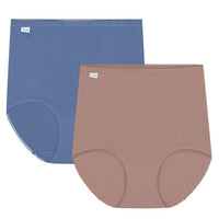 Sloggi Maxi Brief 2 Pack - Riviera/Cacao