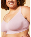 Sugar Candy Fuller Bust Seamless F-HH Cup Wire-free Lounge Bra - Pink Bras
