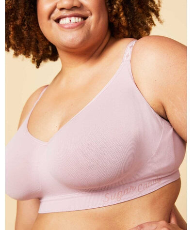 Sugar Candy Fuller Bust Seamless F-HH Cup Wire-free Lounge Bra - Pink Bras