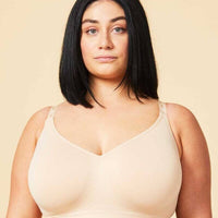 Sugar Candy Fuller Bust Seamless F-HH Cup Wire-free Lounge Bra -  Nude