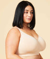Sugar Candy Fuller Bust Seamless F-HH Cup Wire-free Lounge Bra - Nude Bras