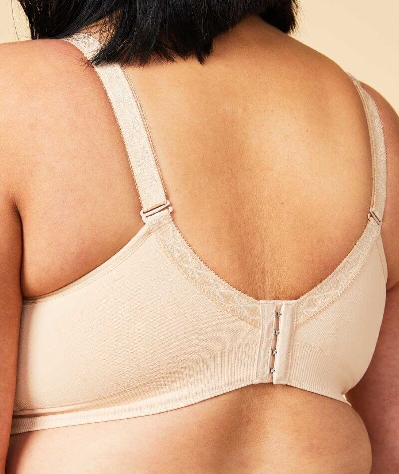 Sugar Candy Fuller Bust Seamless F-HH Cup Wire-free Lounge Bra - Nude Bras