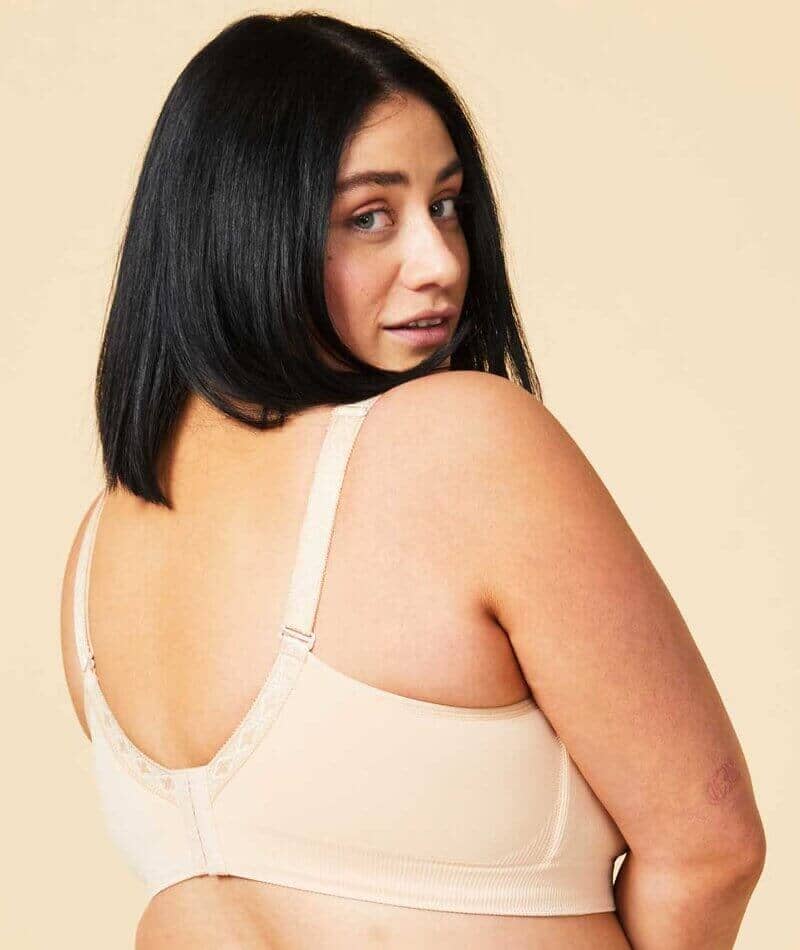 Sugar Candy Fuller Bust Seamless F-HH Cup Wire-free Lounge Bra - Nude Bras 