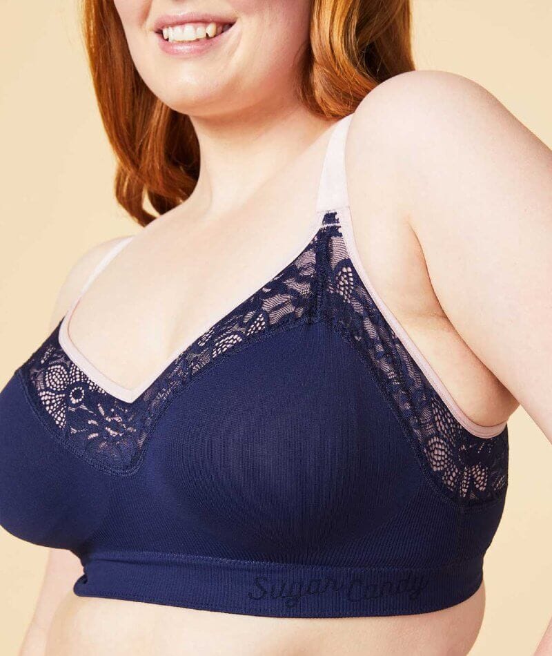 Sugar Candy Lux Fuller Bust Seamless F-Hh Cup Wire-Free Lounge Bra - N -  Curvy
