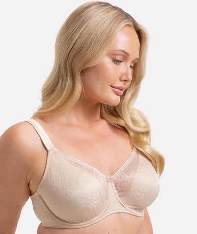 Triumph Lacy Minimizer Bra - New Beige