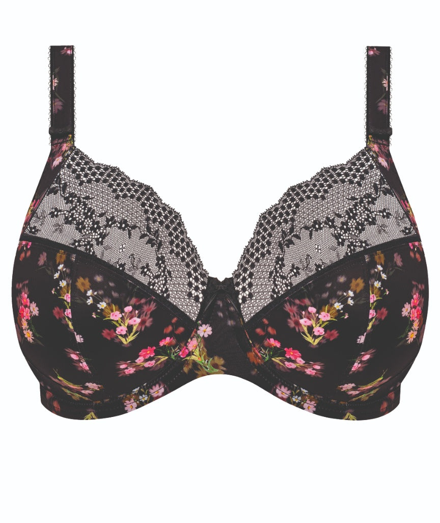 Elomi Lucie Underwire Stretch Plunge Bra - Fleur