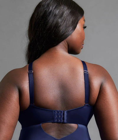 Scantilly Indulgence Stretch Lace Bodysuit - Navy Blue
