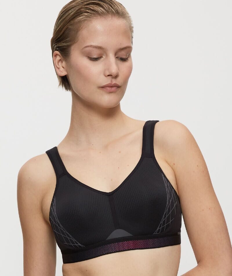 Triumph Triaction Cardio Flow Wire-free Sports Bra - Black Bras 