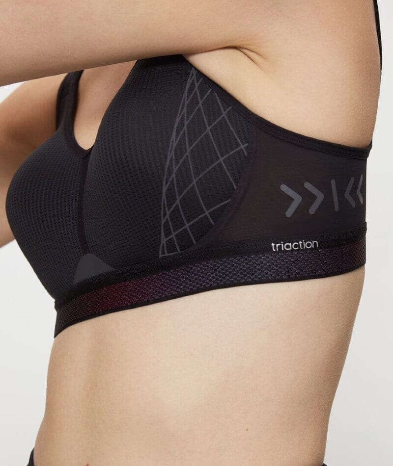 Triumph Triaction Cardio Flow Wire-free Sports Bra - Black Bras