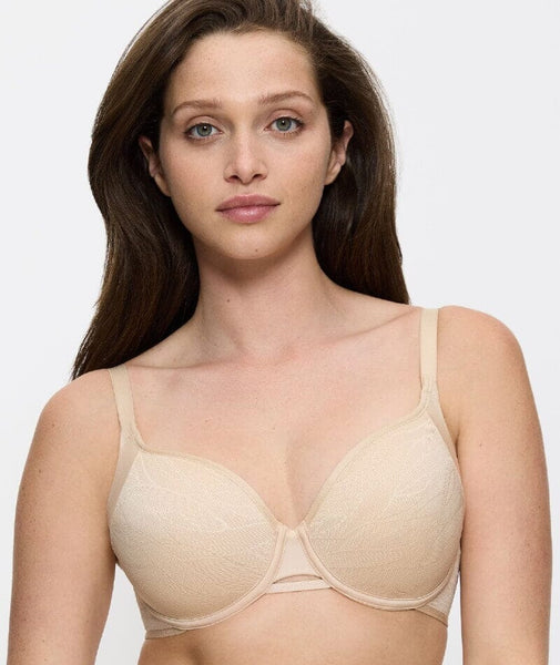 Triumph Airy Sensation Spacer T-Shirt Bra - Nude Beige - Curvy Bras