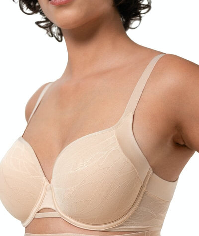 Triumph Airy Sensation Spacer T-Shirt Bra - Nude Beige - Curvy Bras