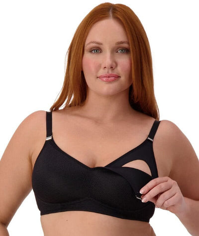 Triumph Amour Maternity Lace Padded Wire-free Bra - Black Bras