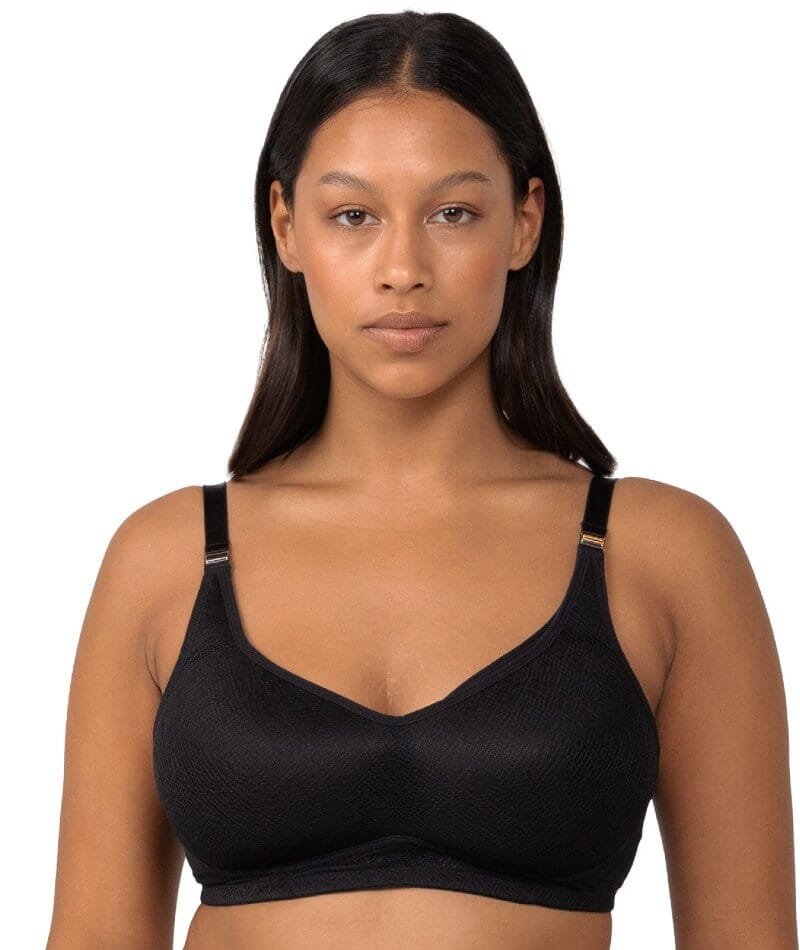 Triumph Amour Maternity Lace Padded Wire-free Bra - Black