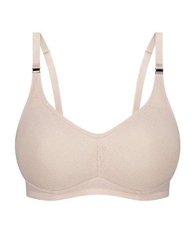 Triumph Amour Maternity Lace Padded Wire-free Bra - Nude Pink Bras