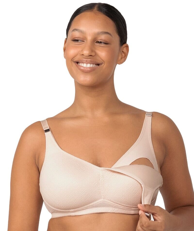  Womens Lace Nursing Bra Wirefree Padded